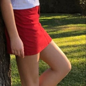 Cherry red Brandy Melville miniskirt